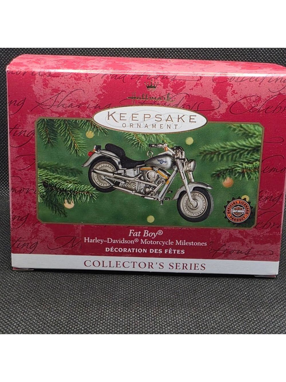 Hallmark Keepsake Ornament Fat Boy Harley-Davidson Motorcycle Vintage
